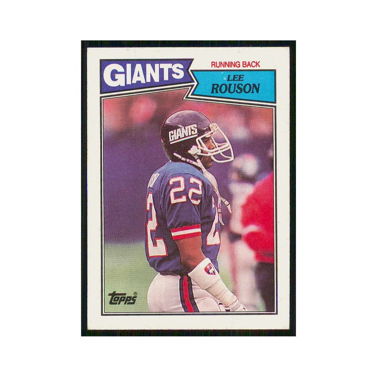 1987 Topps Lee Rouson RC Giants #13