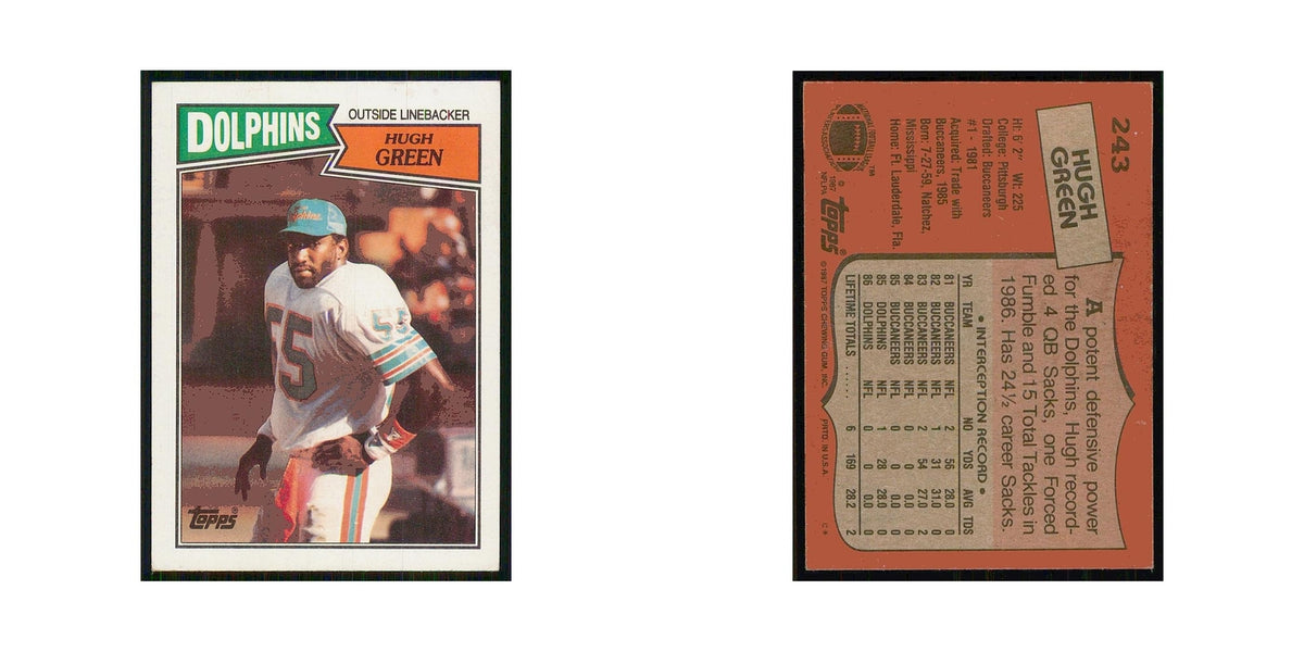 1987 Topps Hugh Green Dolphins #243