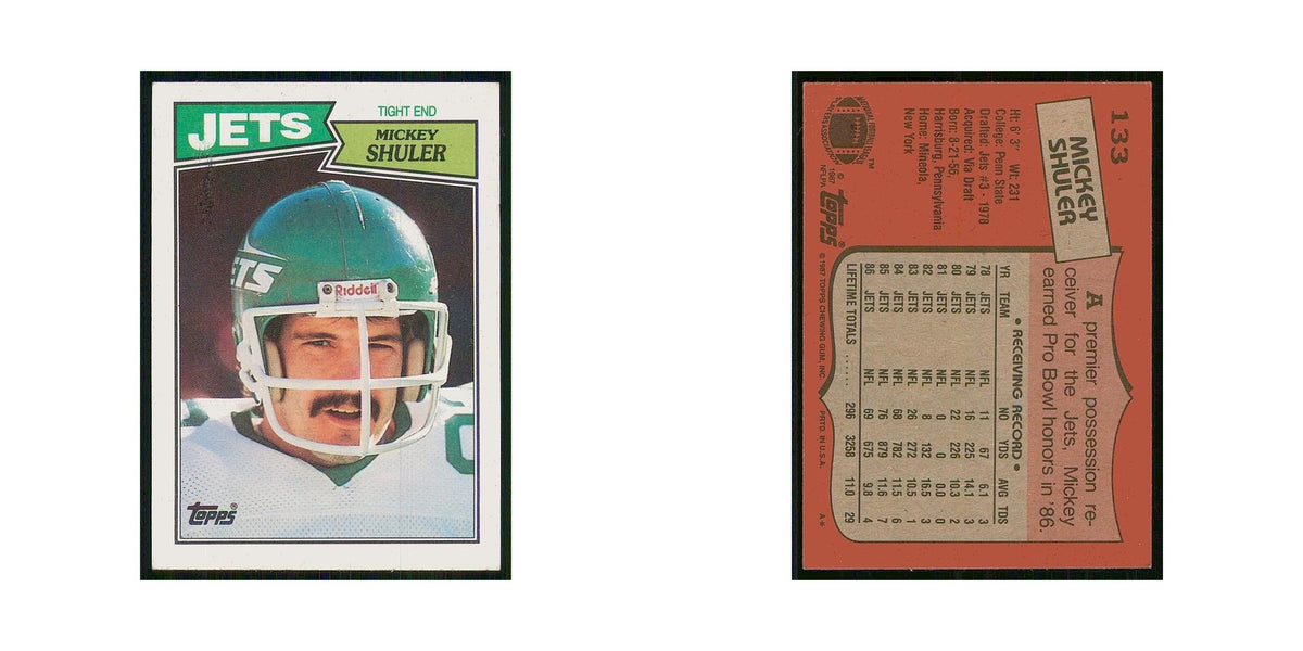 1987 Topps Mickey Shuler Jets #133