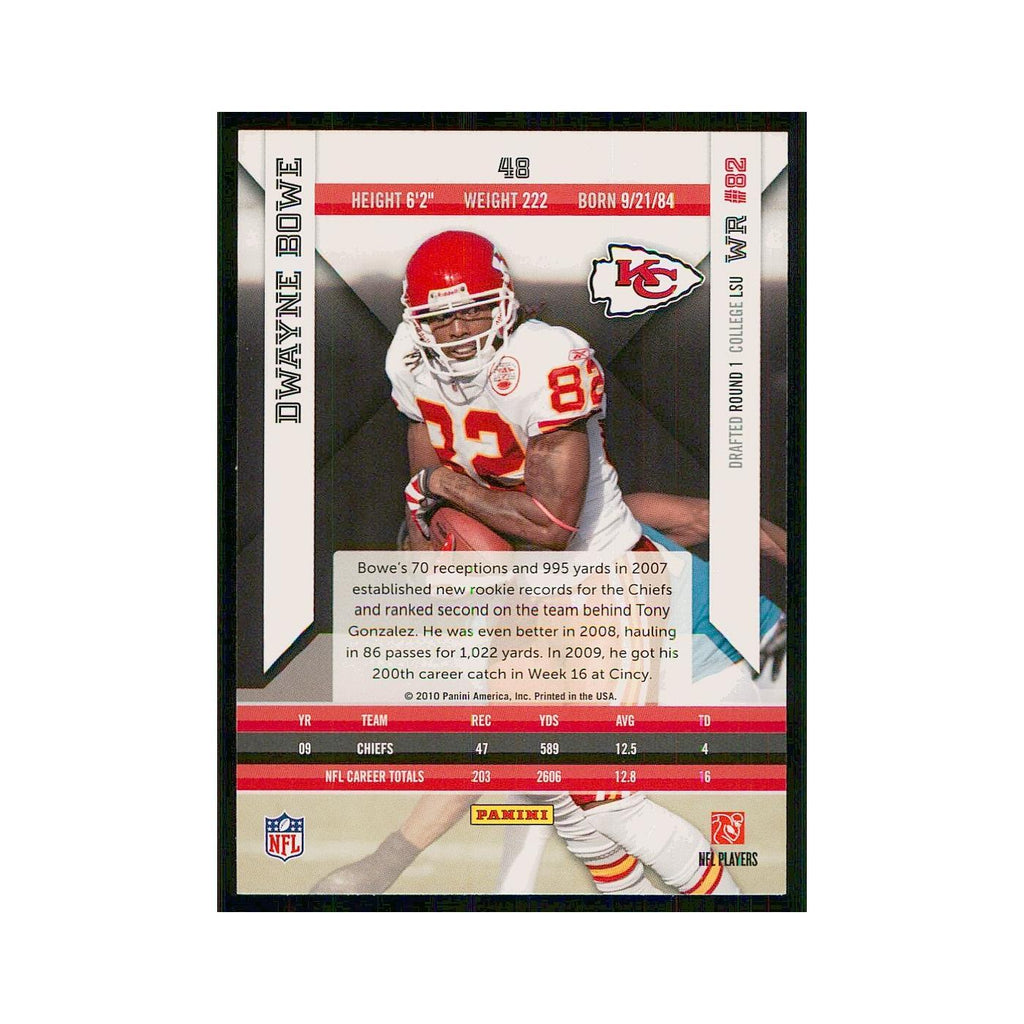 2010 Panini Epix Dwayne Bowe Chiefs #48