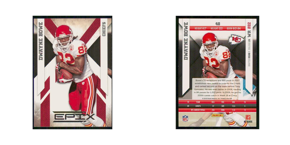 2010 Panini Epix Dwayne Bowe Chiefs #48