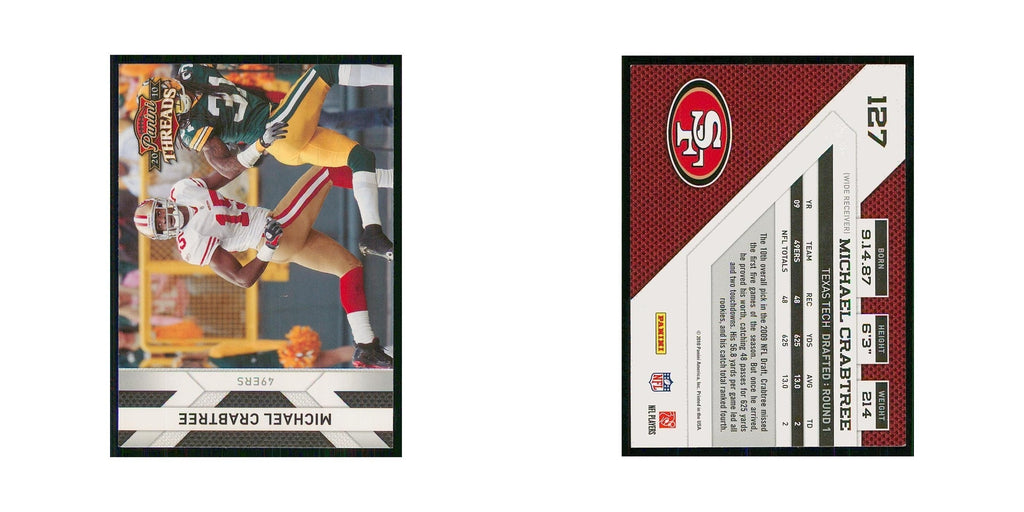 2010 Panini Threads Michael Crabtree 49ers #127