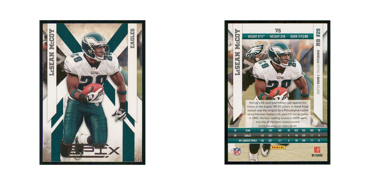 2010 Panini Epix LeSean McCoy Eagles #75