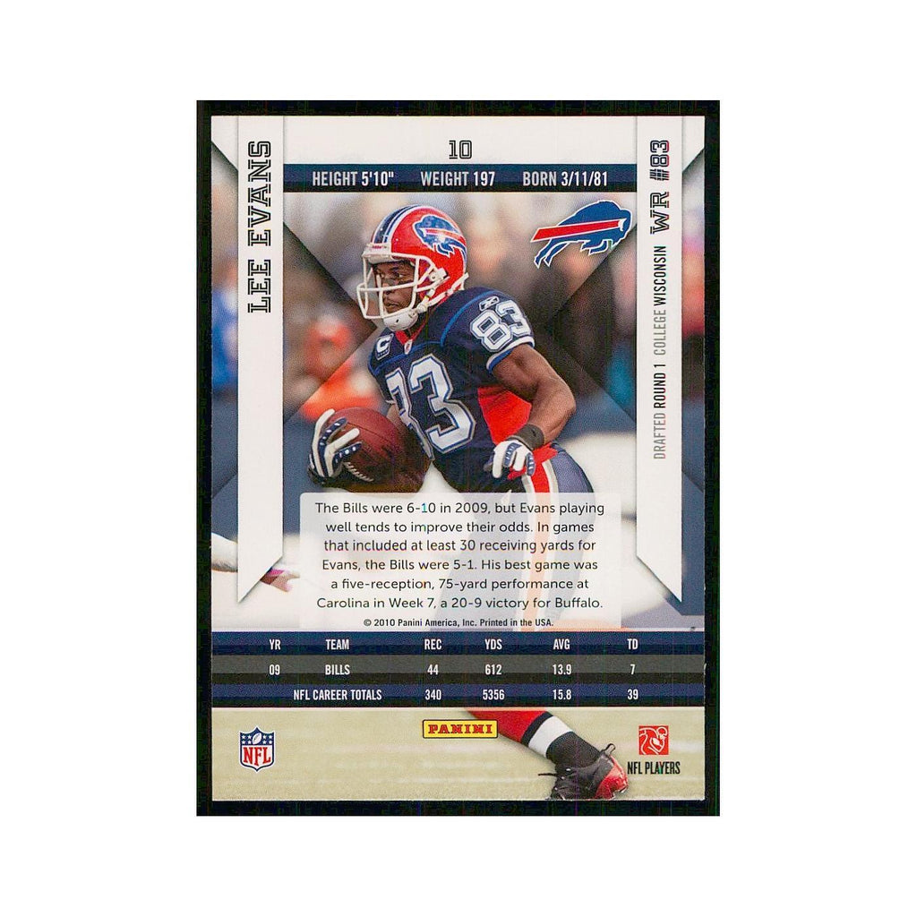 2010 Panini Epix Lee Evans Bills #10