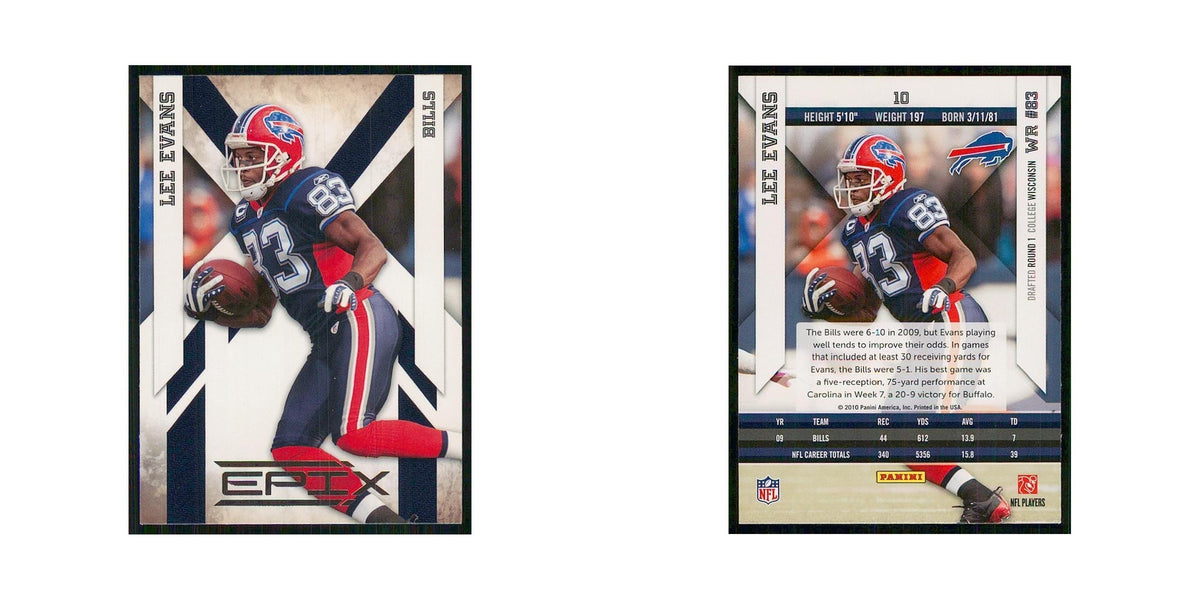 2010 Panini Epix Lee Evans Bills #10