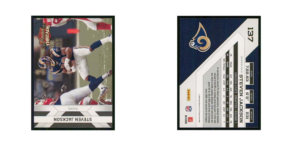 2010 Panini Threads Steven Jackson St. Louis Rams #137