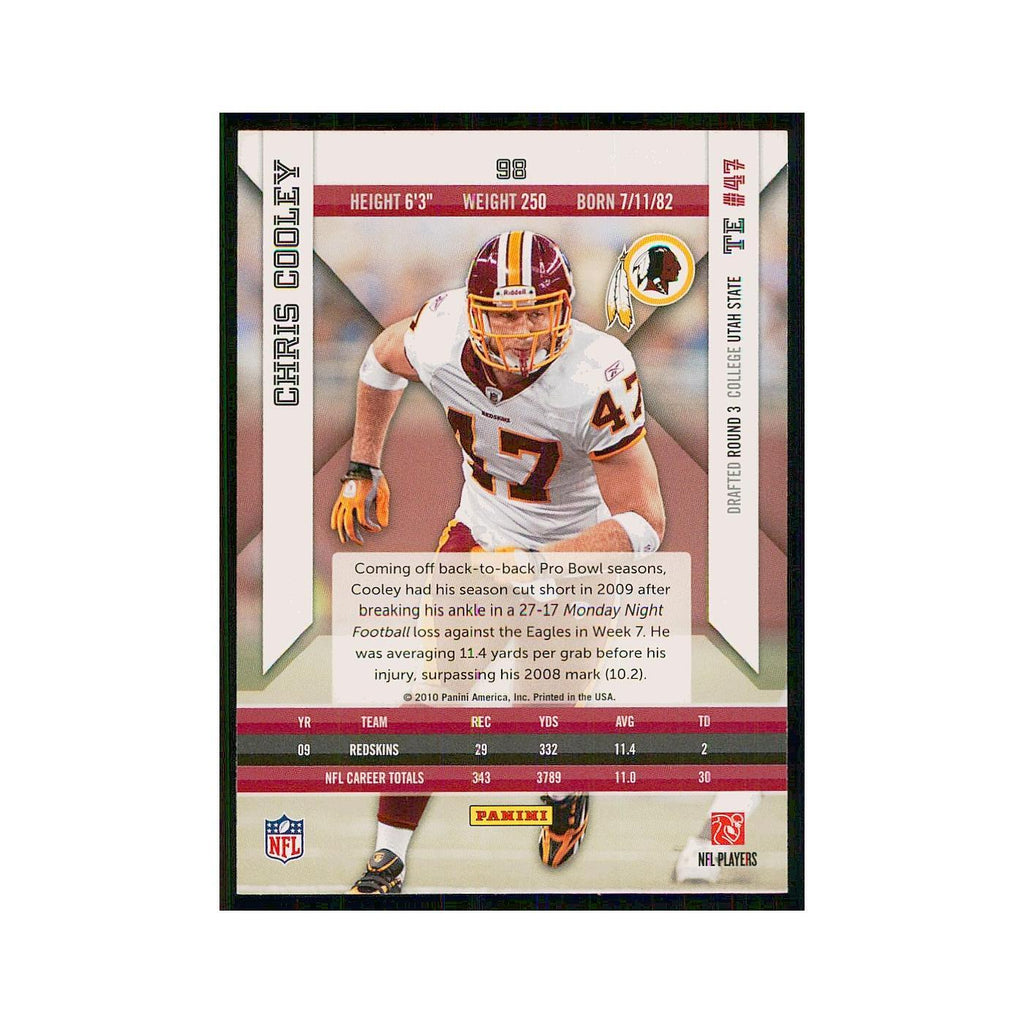 2010 Panini Epix Chris Cooley Redskins #98