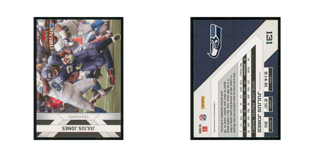 2010 Panini Threads Julius Jones Seahawks #131