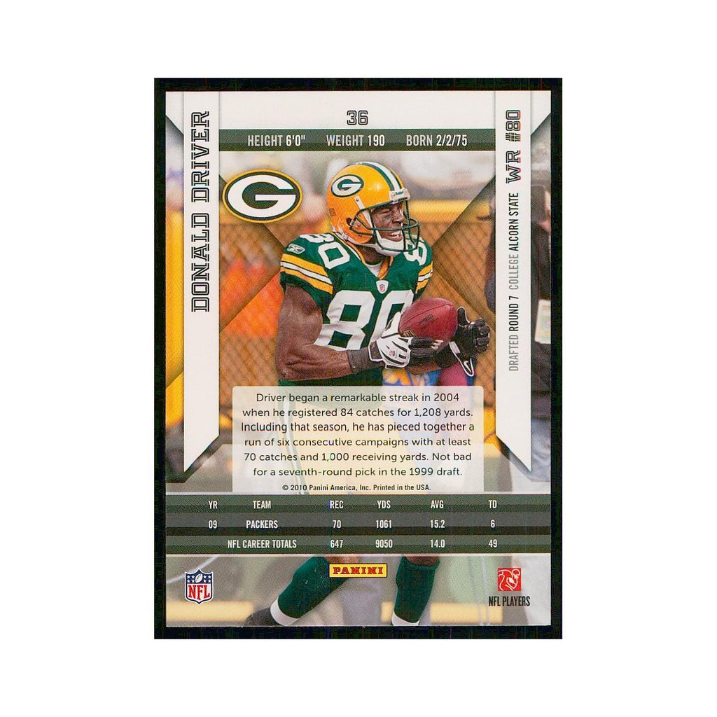 2010 Panini Epix Donald Driver Packers #36