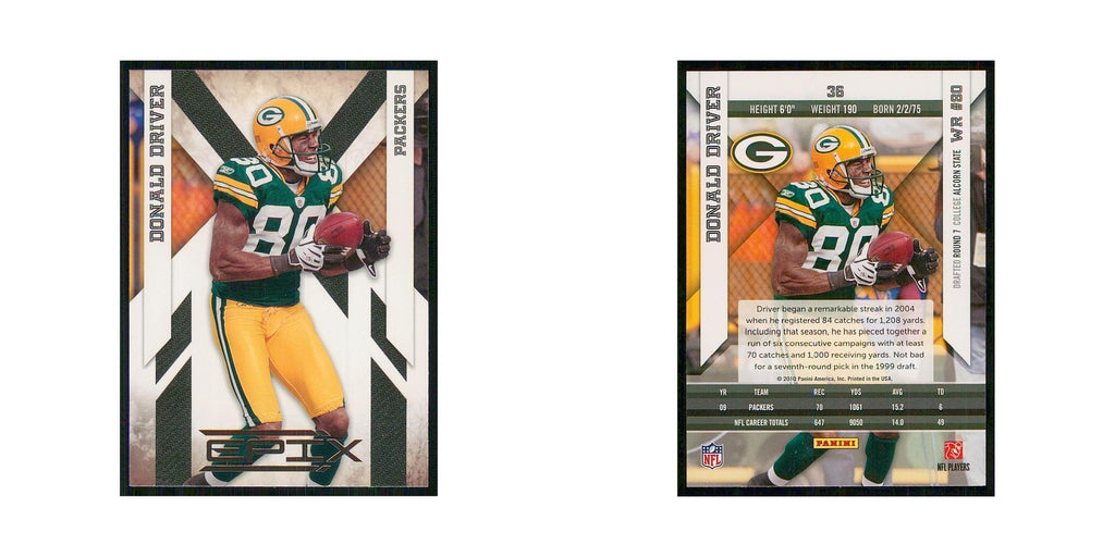 2010 Panini Epix Donald Driver Packers #36