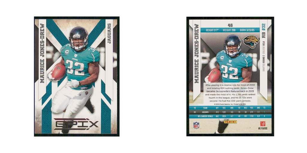 2010 Panini Epix Maurice Jones-Drew Jaguars #46