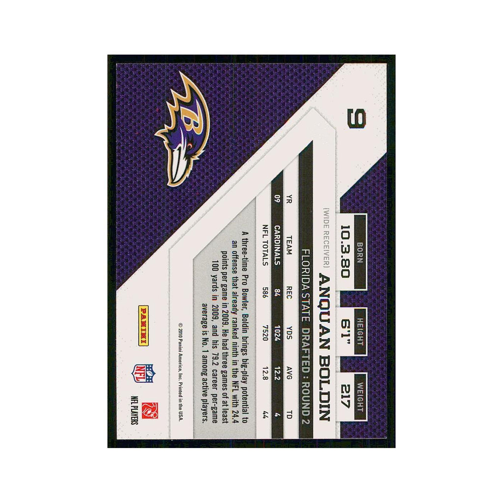 2010 Panini Threads Anquan Boldin Ravens #9