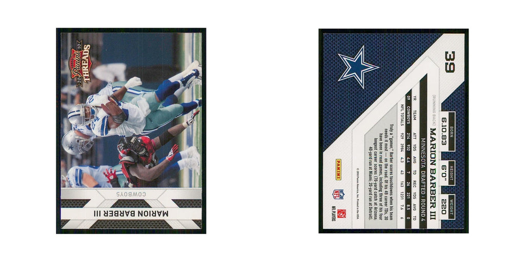 2010 Panini Threads Marion Barber Cowboys #39