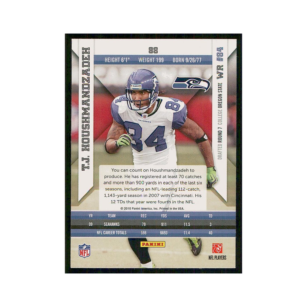 2010 Panini Epix T.J. Houshmandzadeh Seahawks #88