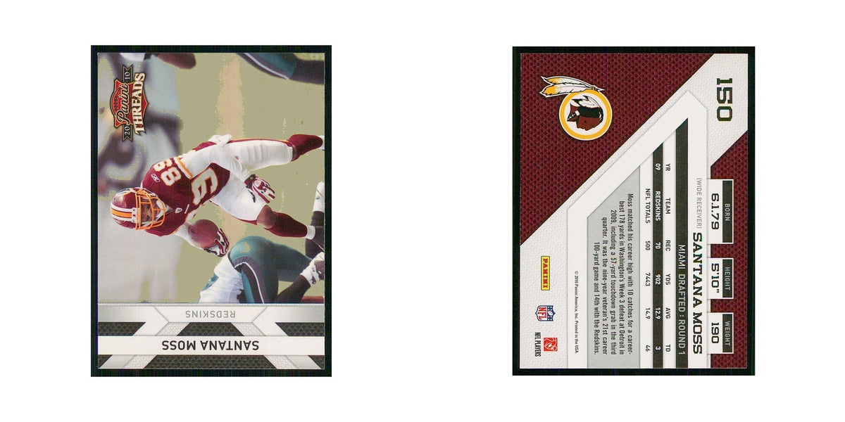 2010 Panini Threads Santana Moss Redskins #150