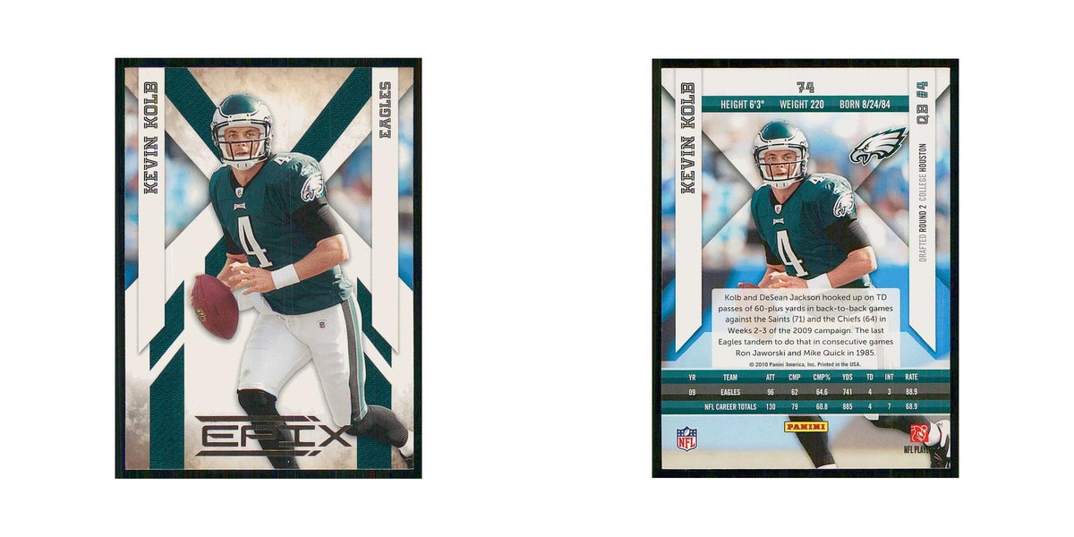 2010 Panini Epix Kevin Kolb Eagles #74
