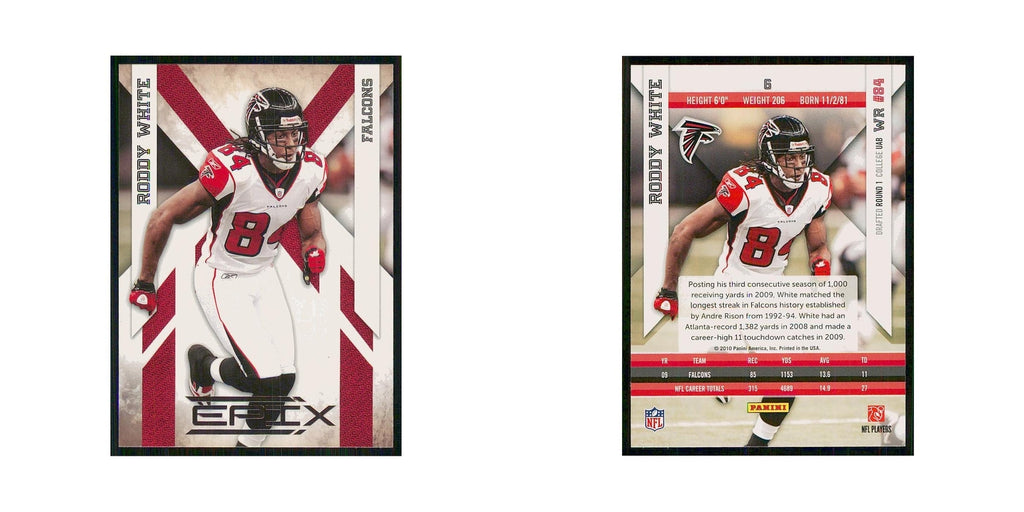 2010 Panini Epix Roddy White Falcons #6