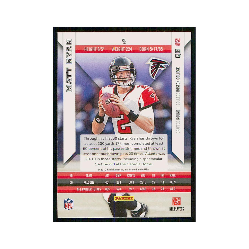 2010 Panini Epix Matt Ryan Falcons #4