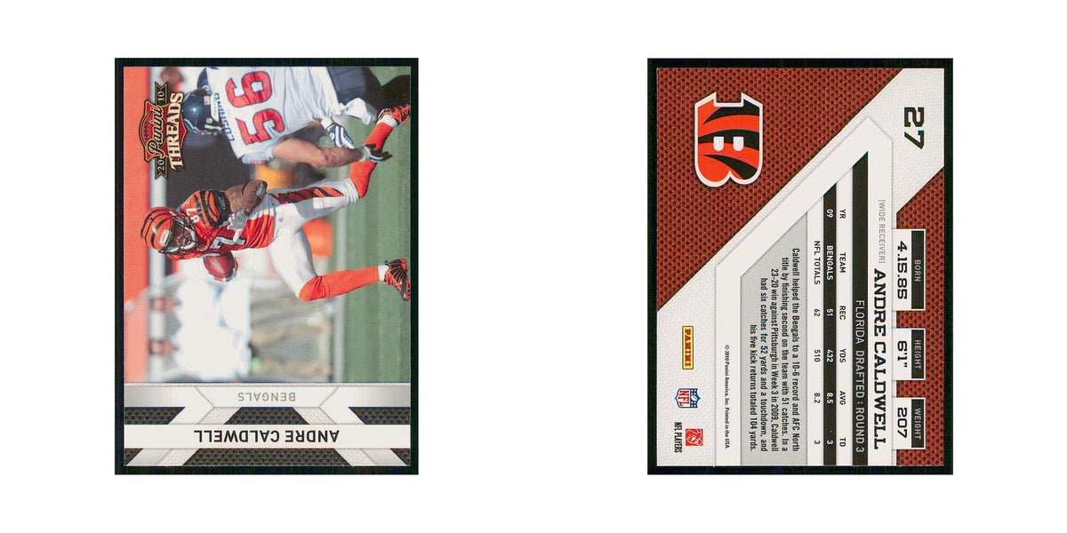 2010 Panini Threads Andre Caldwell Bengals #27