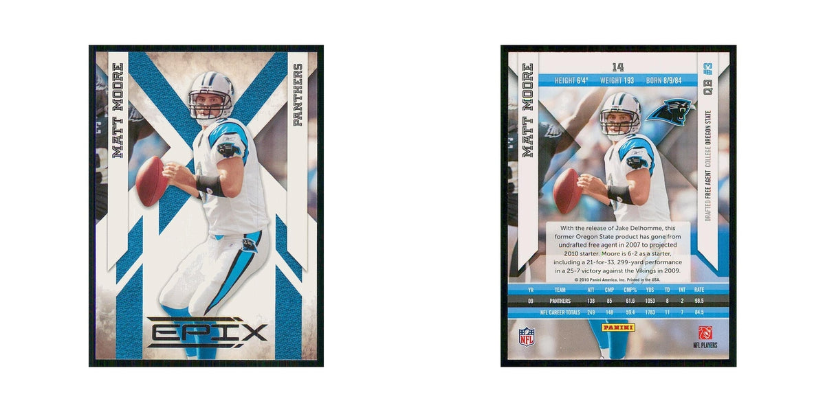 2010 Panini Epix Matt Moore Panthers #14