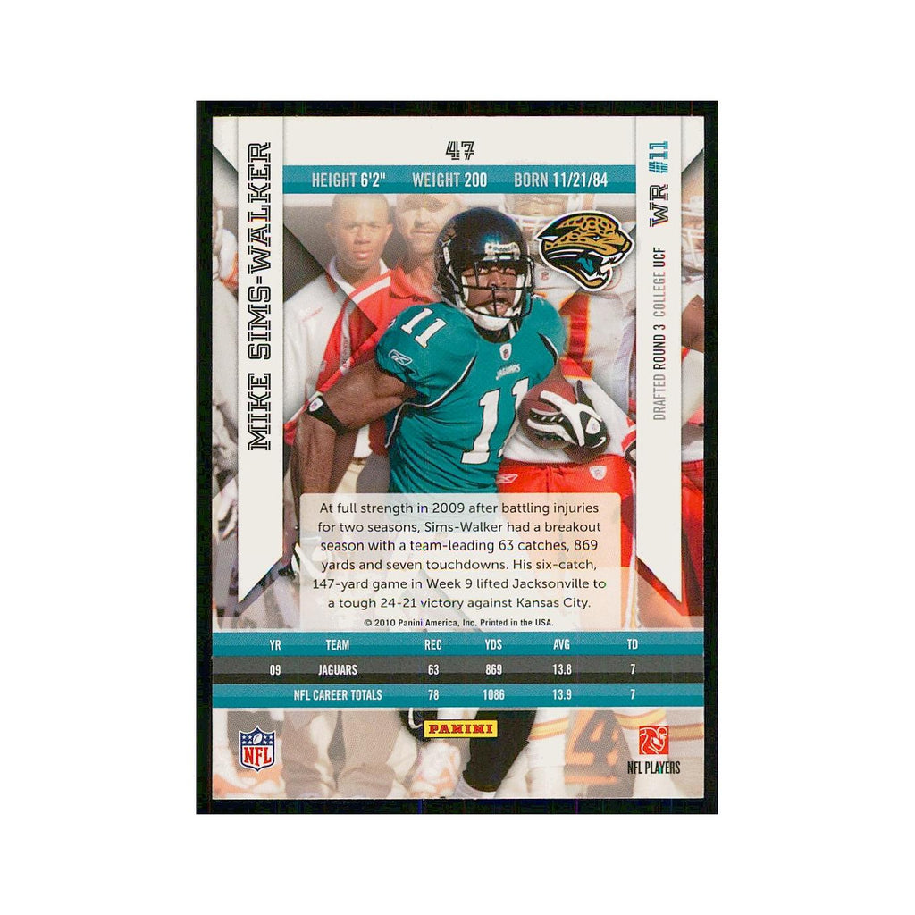 2010 Panini Epix Mike Sims-Walker Jaguars #47