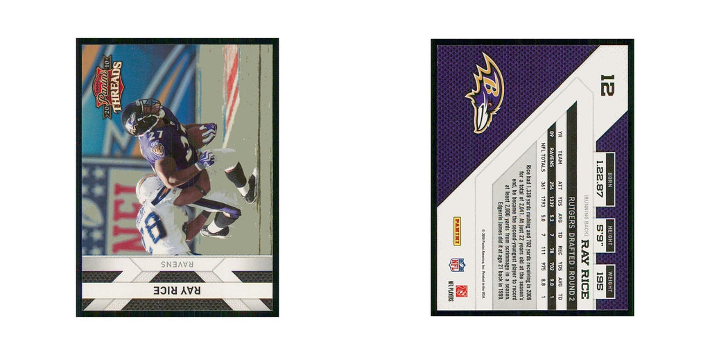 2010 Panini Threads Ray Rice Ravens #12