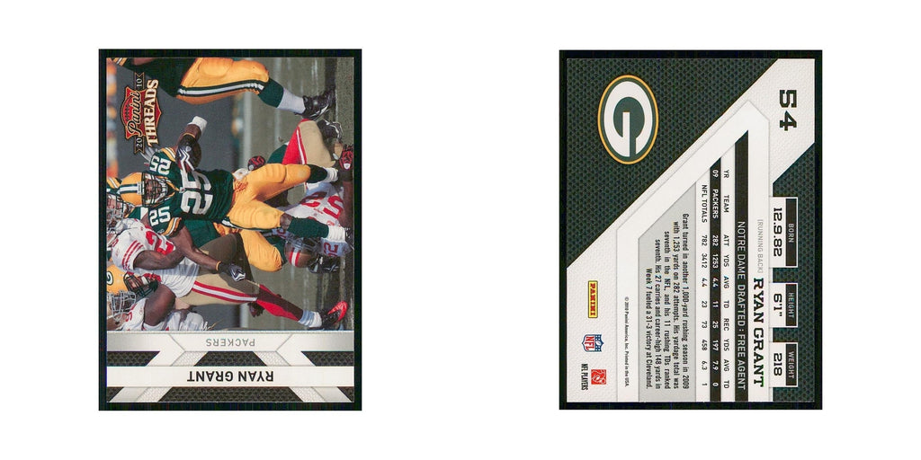 2010 Panini Threads Ryan Grant Packers #54
