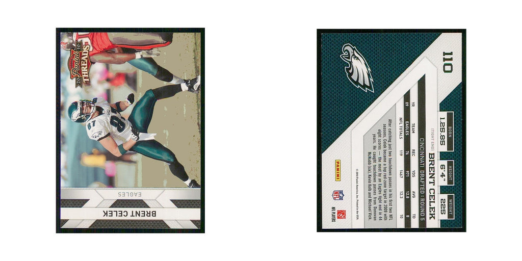 2010 Panini Threads Brent Celek Eagles #110