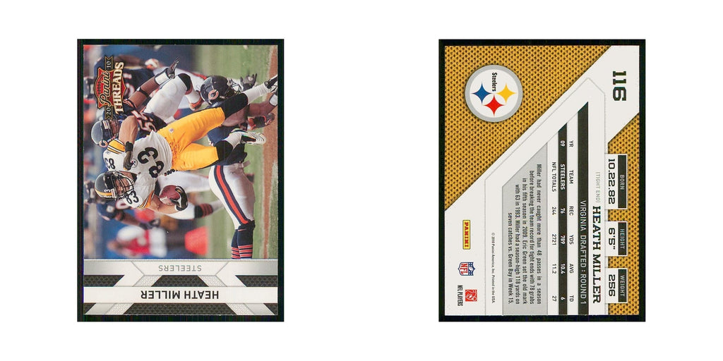 2010 Panini Threads Heath Miller Steelers #116
