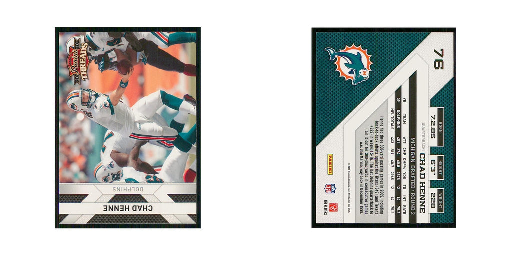2010 Panini Threads Chad Henne Dolphins #76