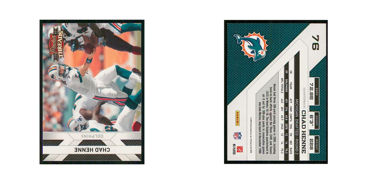 2010 Panini Threads Chad Henne Dolphins #76