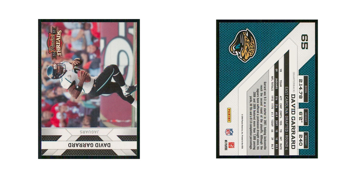 2010 Panini Threads David Garrard Jaguars #65