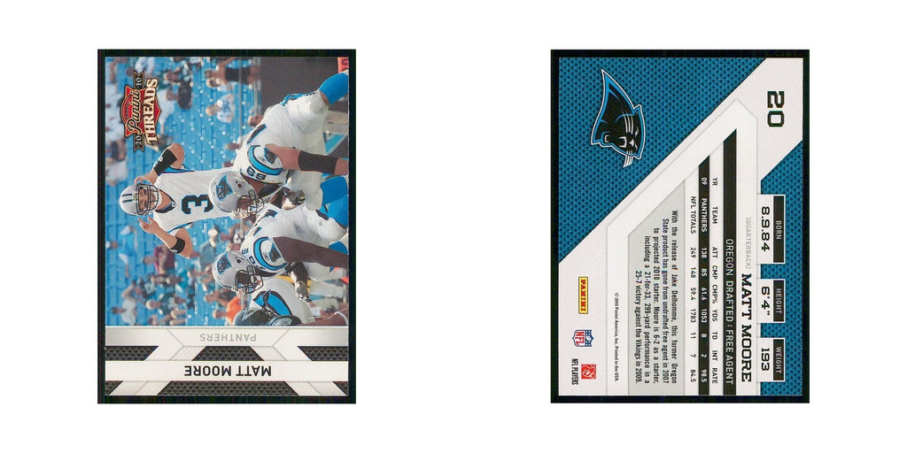 2010 Panini Threads Matt Moore Panthers #20