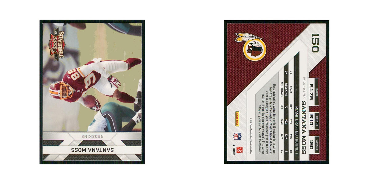2010 Panini Threads Santana Moss Redskins #150