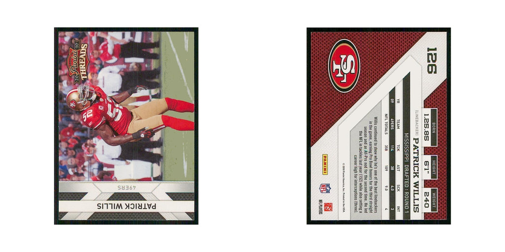 2010 Panini Threads Patrick Willis 49ers #126