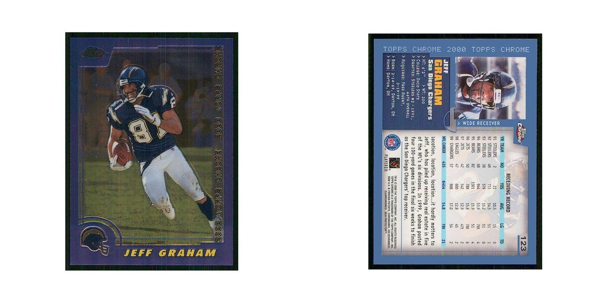 2000 Topps Chrome Jeff Graham San Diego Chargers #123