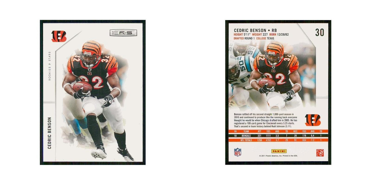 2011 Panini Rookies & Stars Cedric Benson Bengals #30