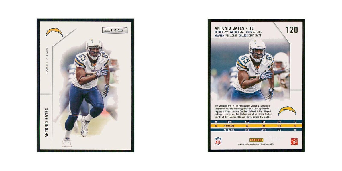 2011 Panini Rookies & Stars Antonio Gates San Diego Chargers #120