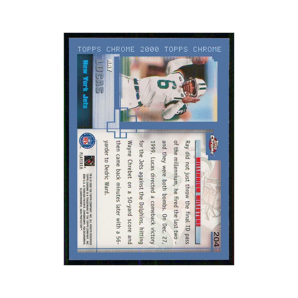 2000 Topps Chrome Ray Lucas Jets #204
