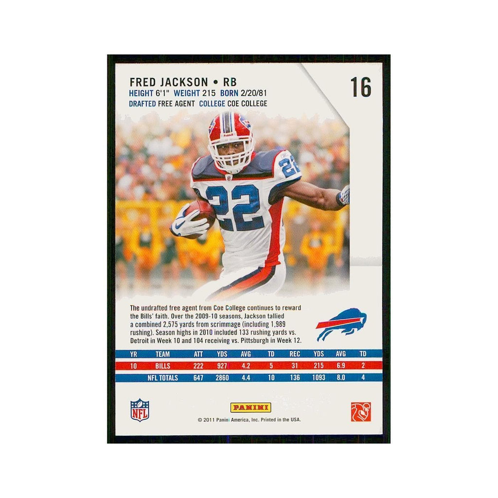 2011 Panini Rookies & Stars Fred Jackson Bills #16