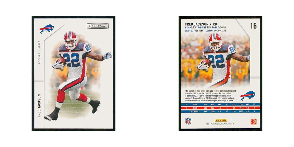 2011 Panini Rookies & Stars Fred Jackson Bills #16