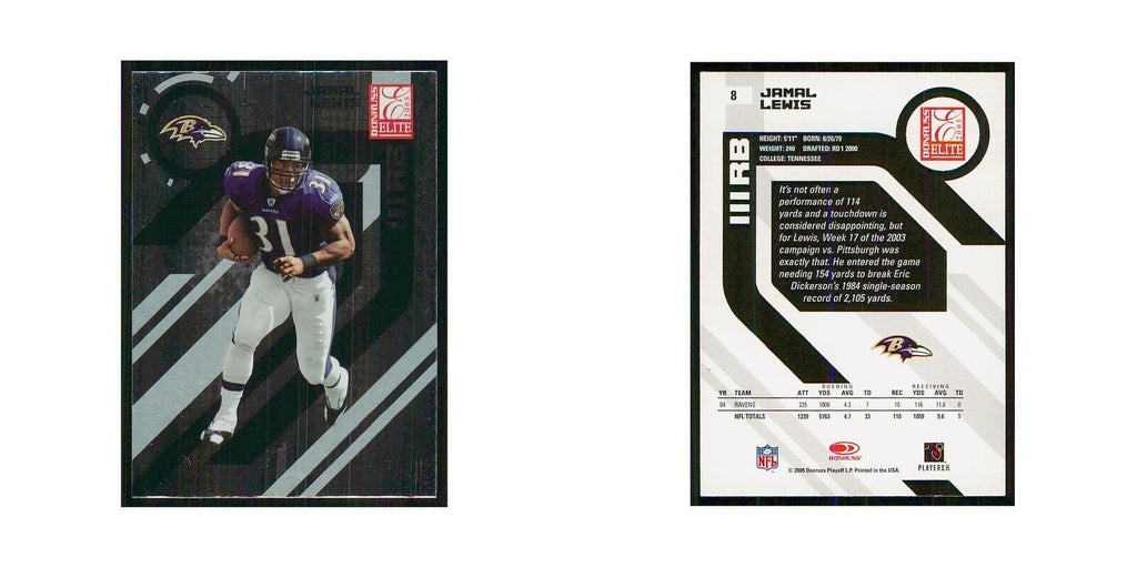 2005 Donruss Elite Jamal Lewis Ravens #8