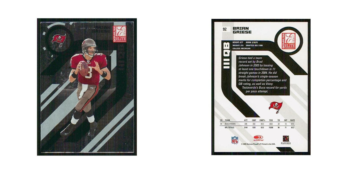 2005 Donruss Elite Brian Griese Buccaneers #92