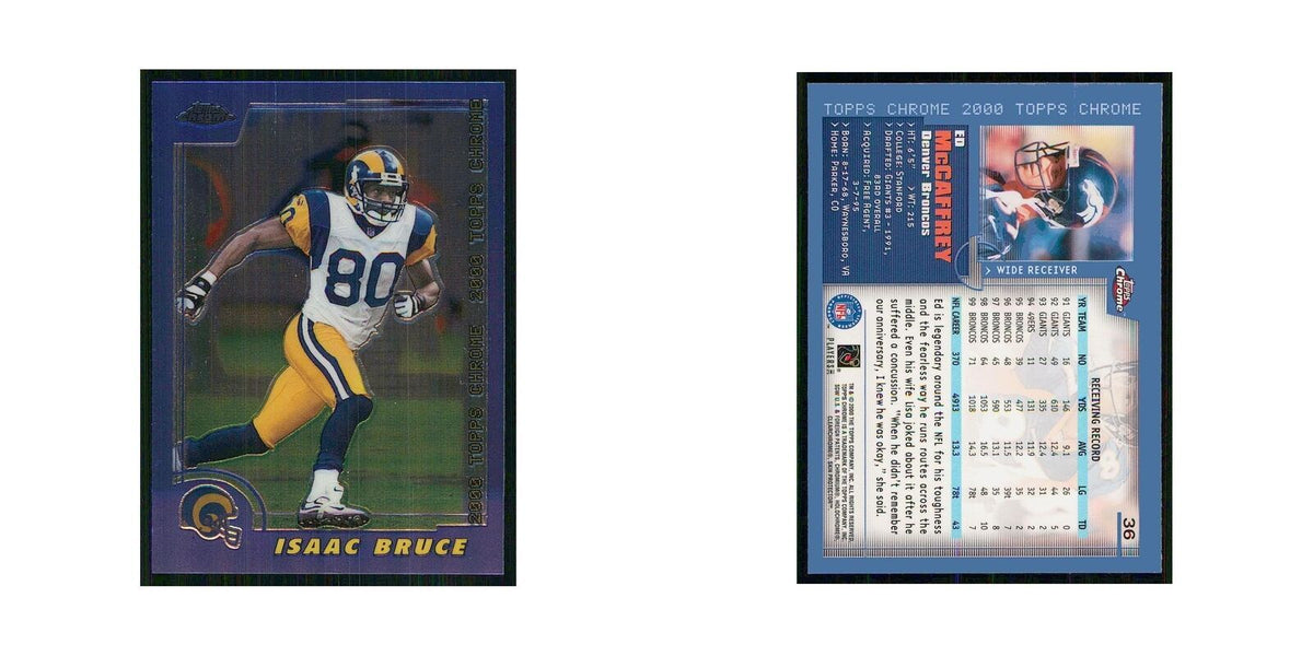 2000 Topps Chrome Ed McCaffrey Broncos #36