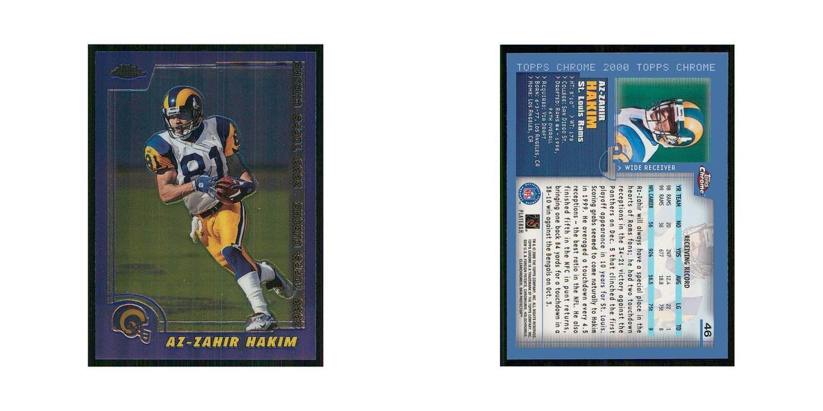 2000 Topps Chrome Az-Zahir Hakim St. Louis Rams #46