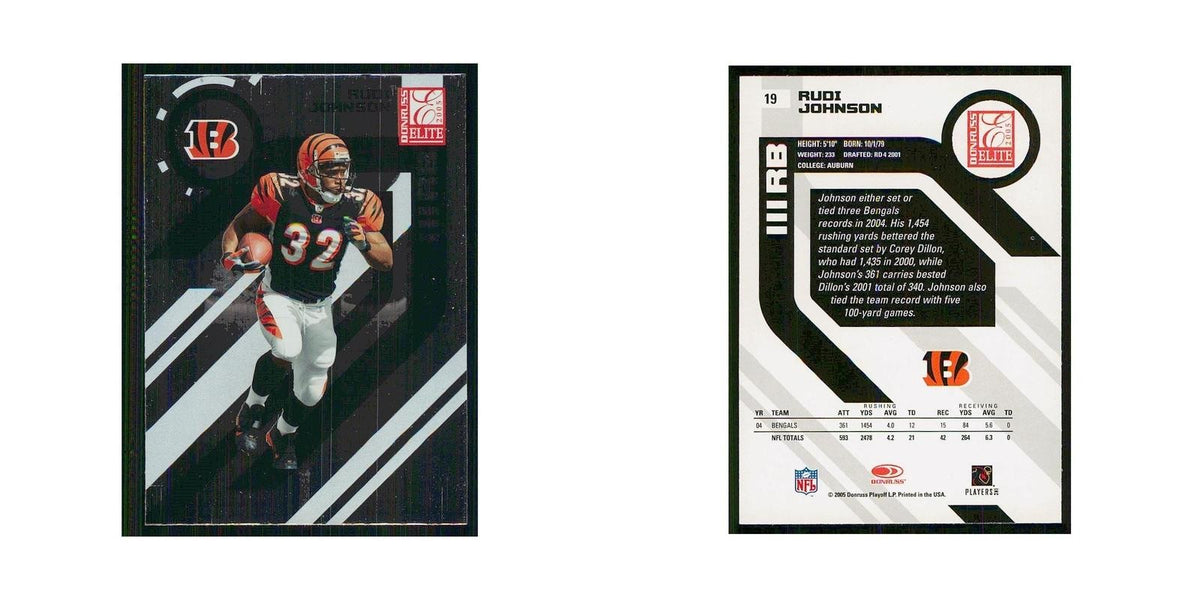 2005 Donruss Elite Rudi Johnson Bengals #19