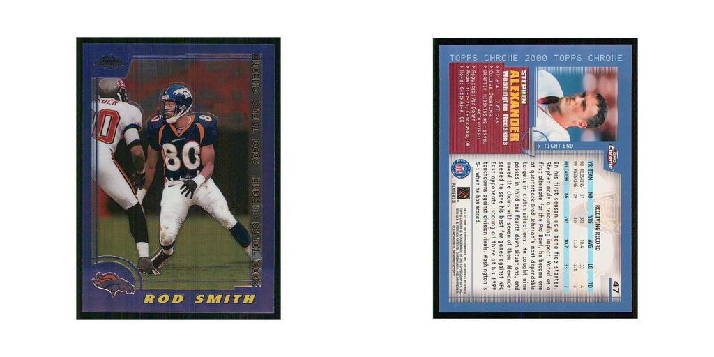 2000 Topps Chrome Rod Smith Broncos #79