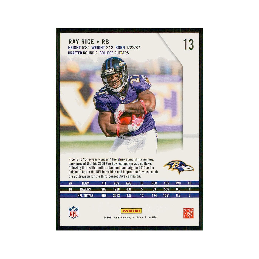 2011 Panini Rookies & Stars Ray Rice Ravens #13