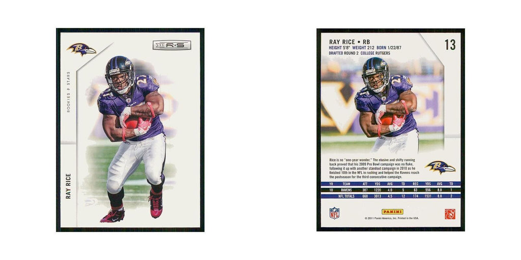 2011 Panini Rookies & Stars Ray Rice Ravens #13