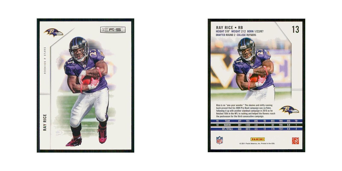 2011 Panini Rookies & Stars Ray Rice Ravens #13